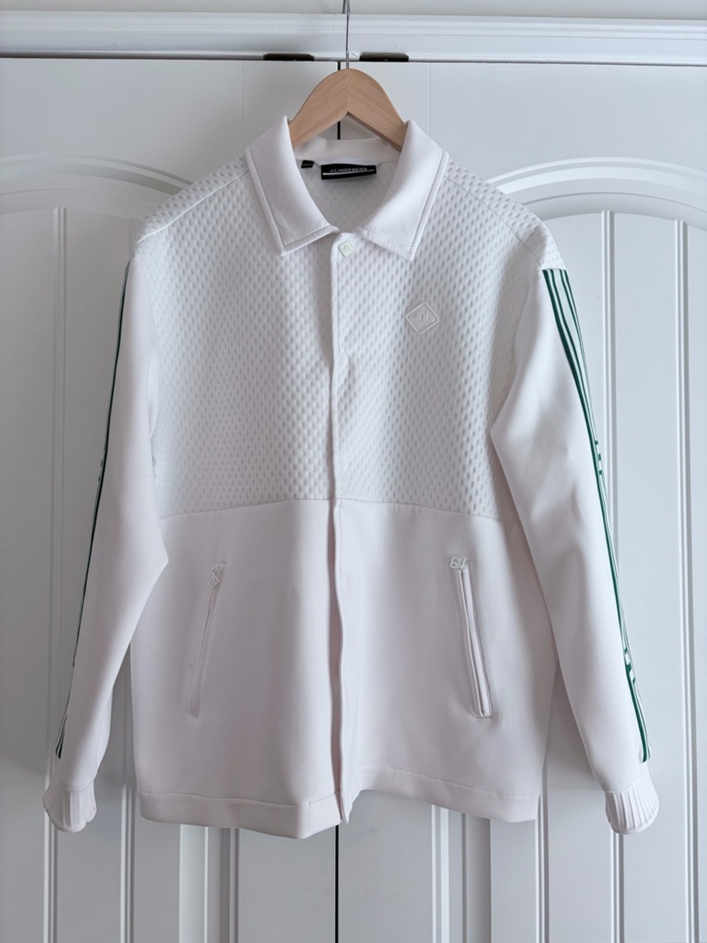 J Lindeberg Women's Nevaeh Coach Jacket GMOW7649 0000 White Size Small Golf